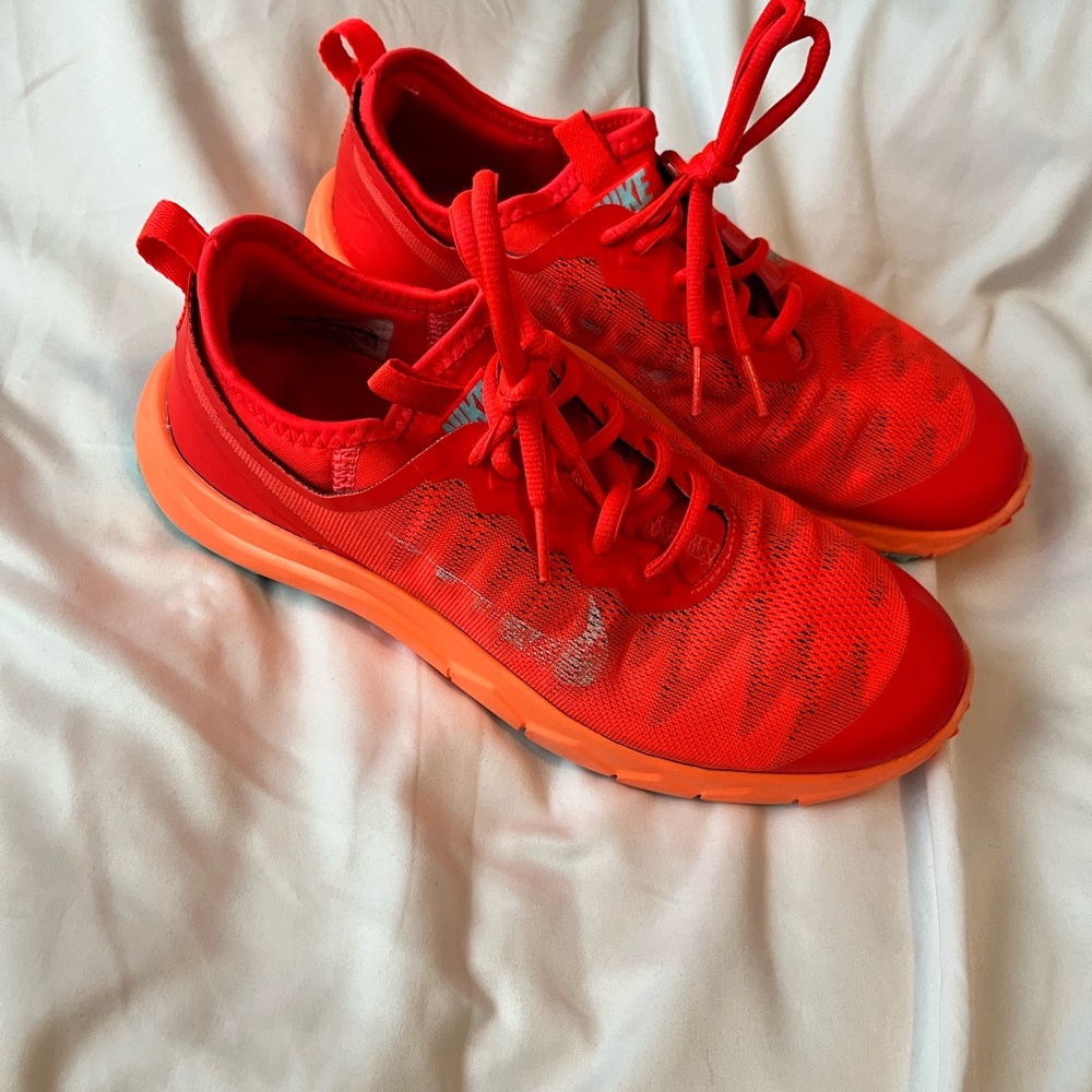 Nike Bright Orange Spikeless Golf Shoes